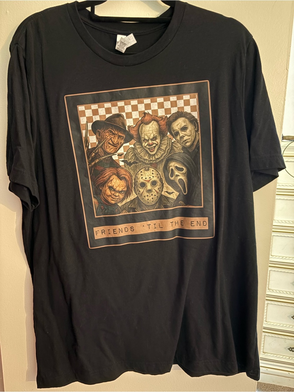 Bella Canvas Black Short-Sleeve Horror Graphic Tee